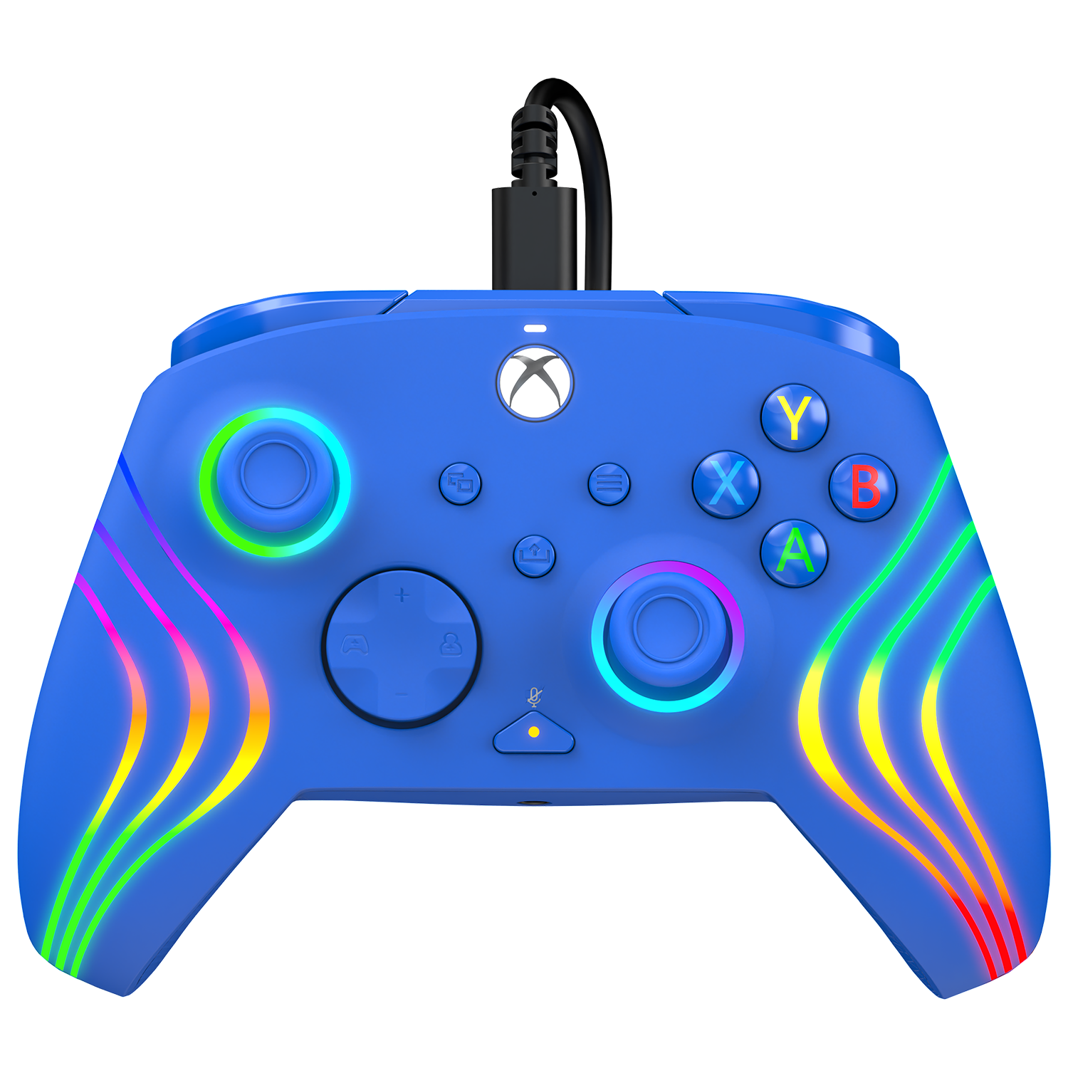 Xbox Series X|S & PC Blue Afterglow Wave Wired Controller