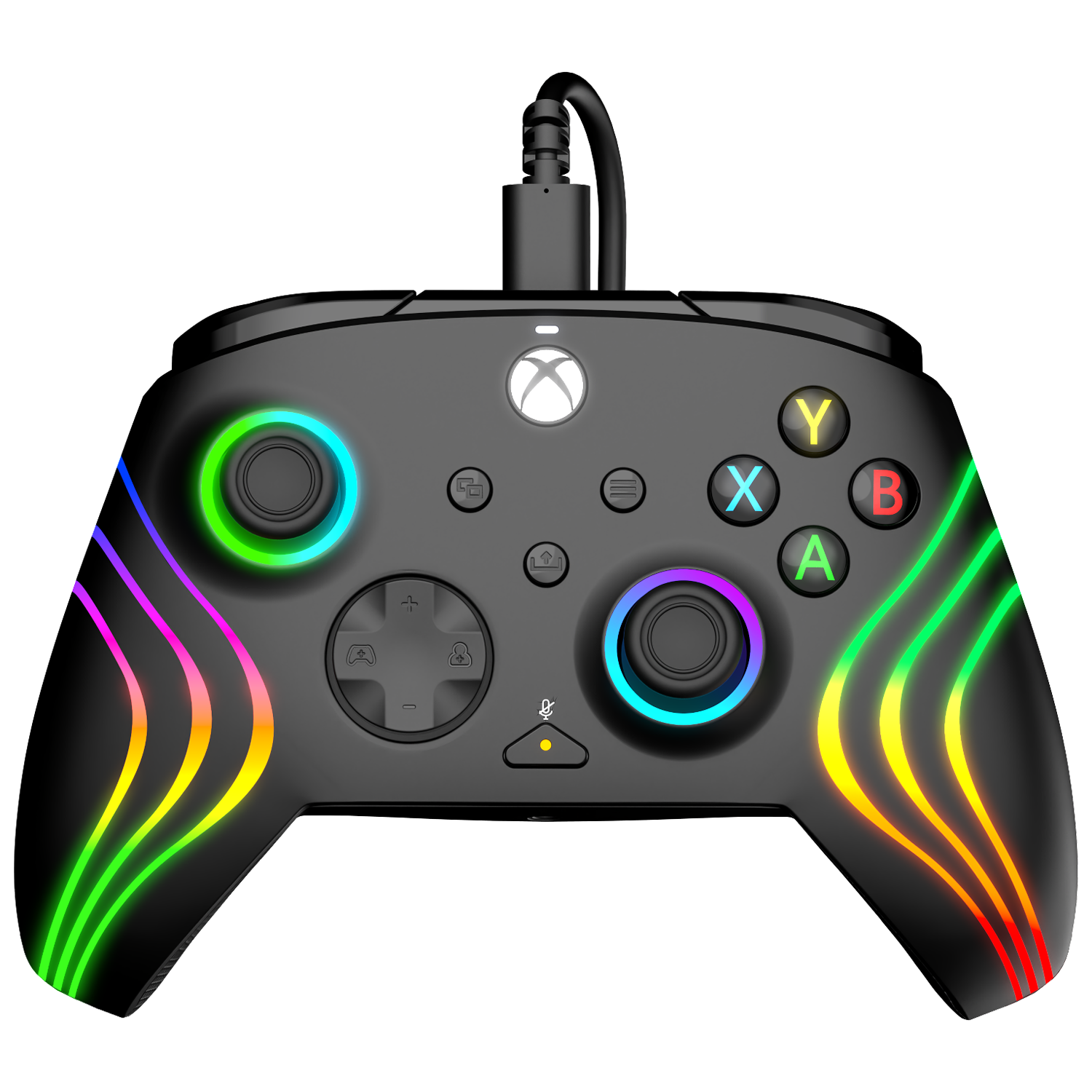 Xbox Series XS & PC Black Afterglow Wave Controller by PDP