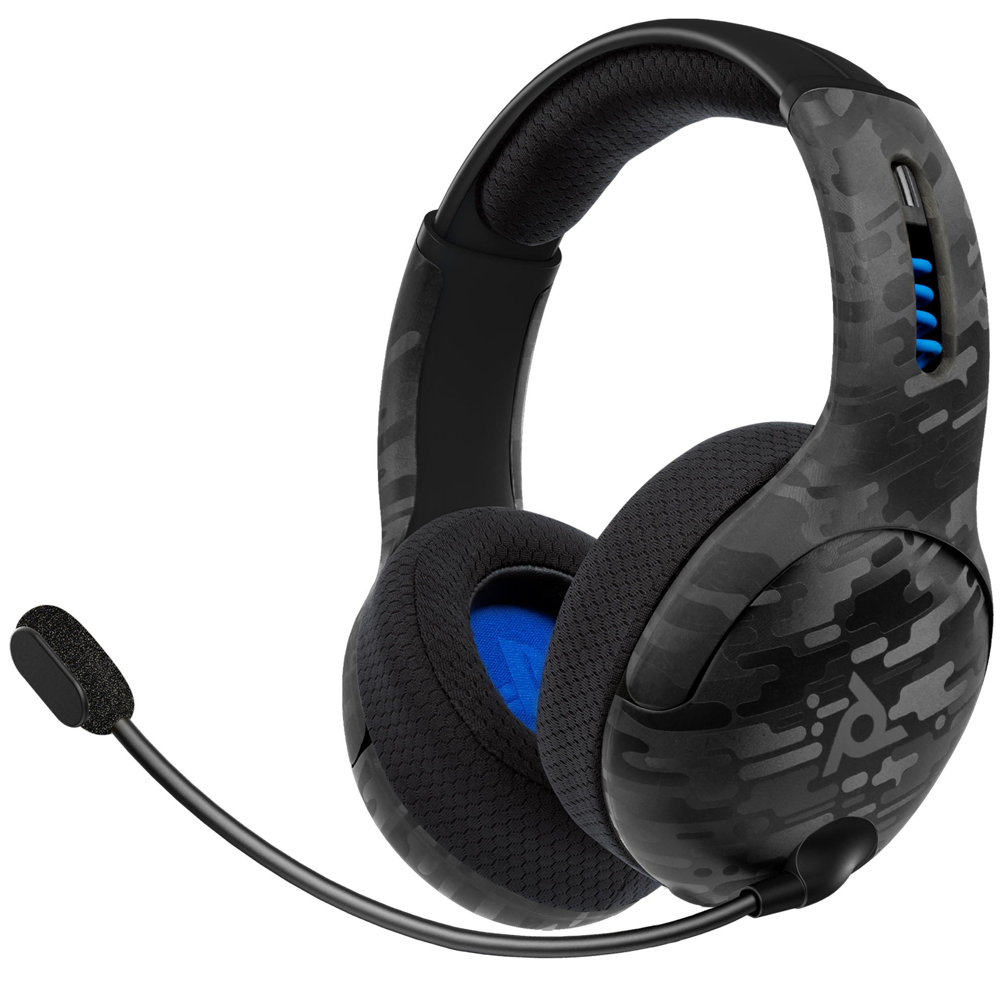 PDP AIRLITE Headset with Mic for PS5, PS4, PC - Black Camo Wired