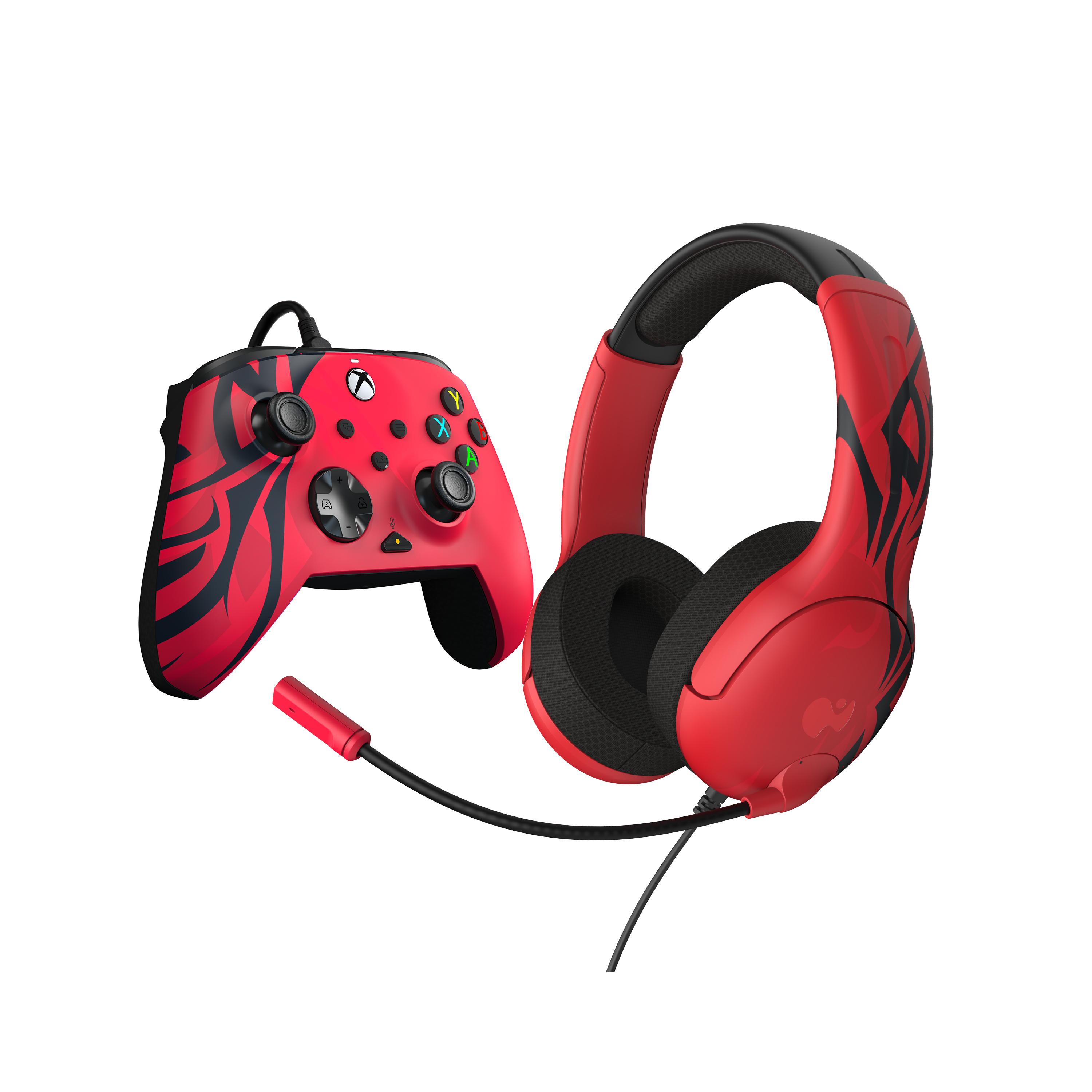 Xbox Series X|S Spirit Red AIRLITE Headset/REMATCH Controller Bundle by PDP