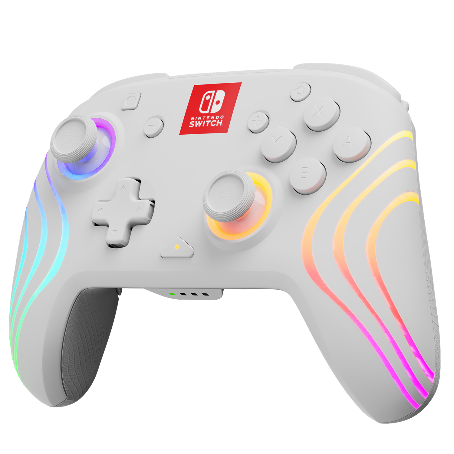 Nintendo Switch White Afterglow Wave Wireless Controller