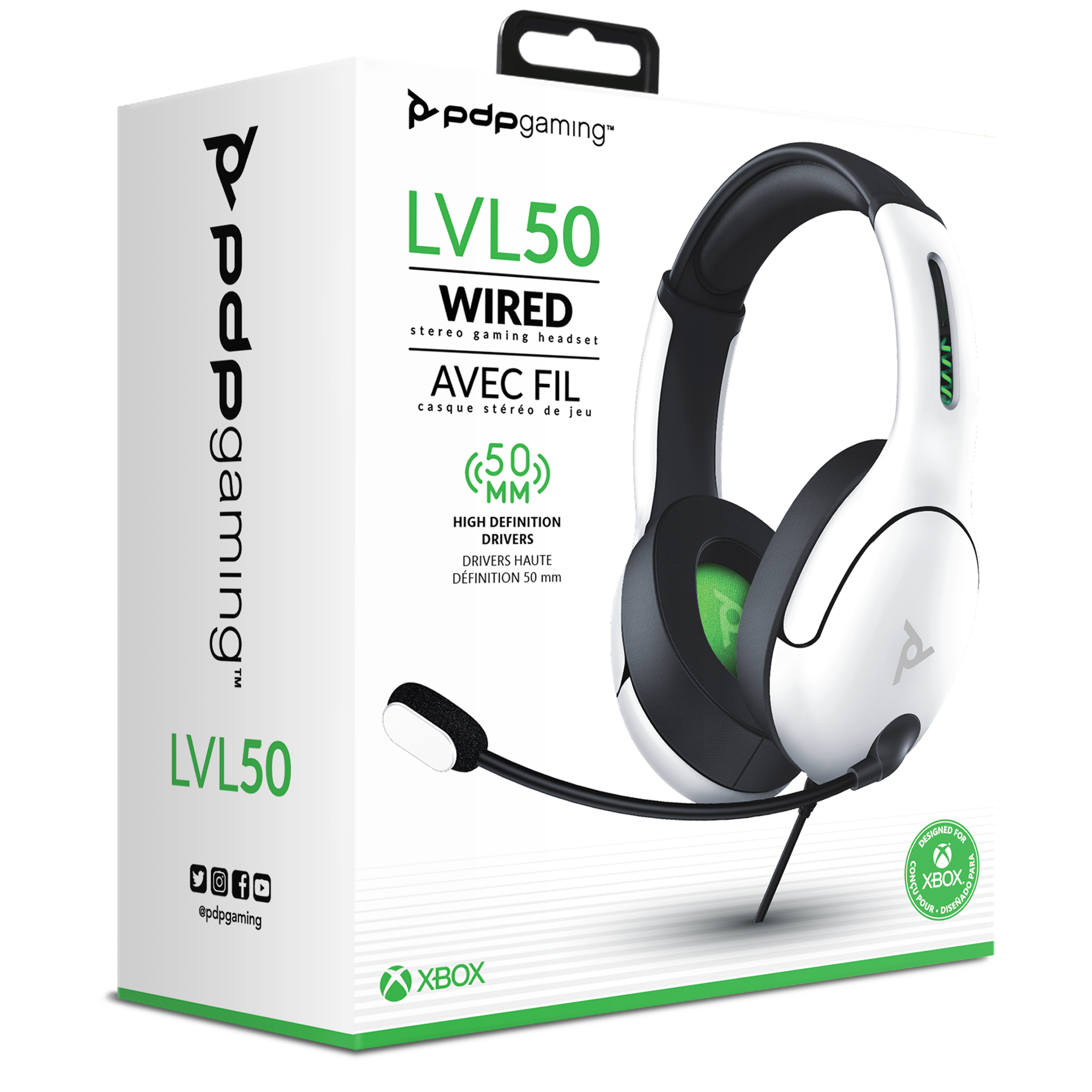 PDP Gaming LVL50 Wired Headset with Mic for Xbox X, S Xbox One Windows 10/11  708056064532