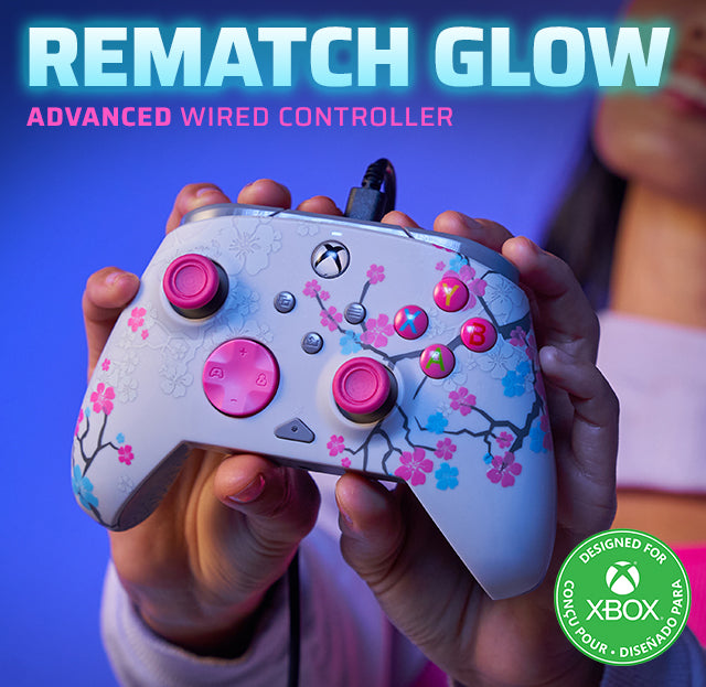 Xbox Series X|S & PC Cherry Blossom REMATCH GLOW Advanced Wired Contro