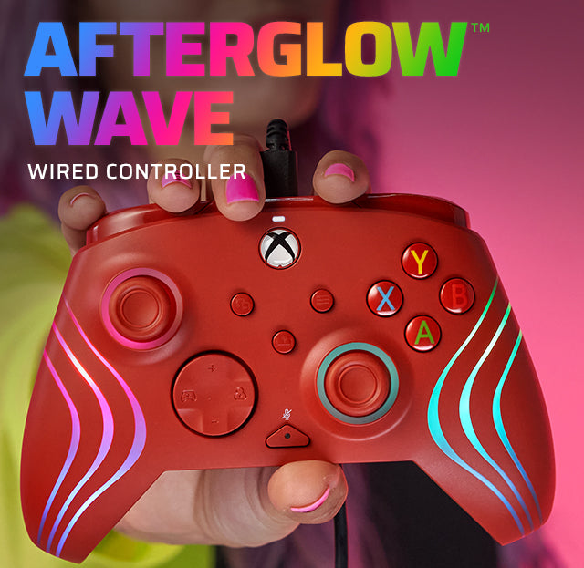 Xbox Series X|S & PC Red Afterglow Wave Wired Controller