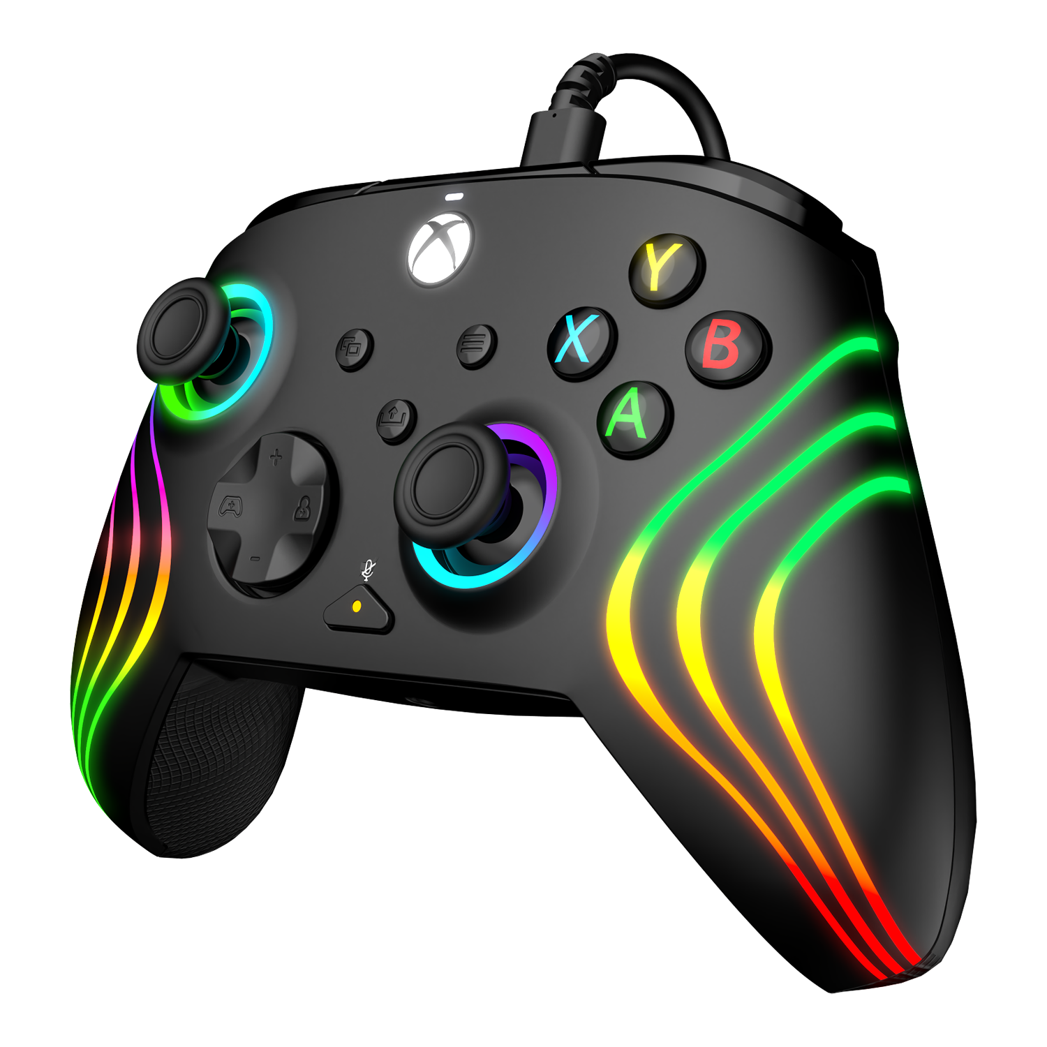 Xbox Series XS & PC Black Afterglow Wave Controller by PDP
