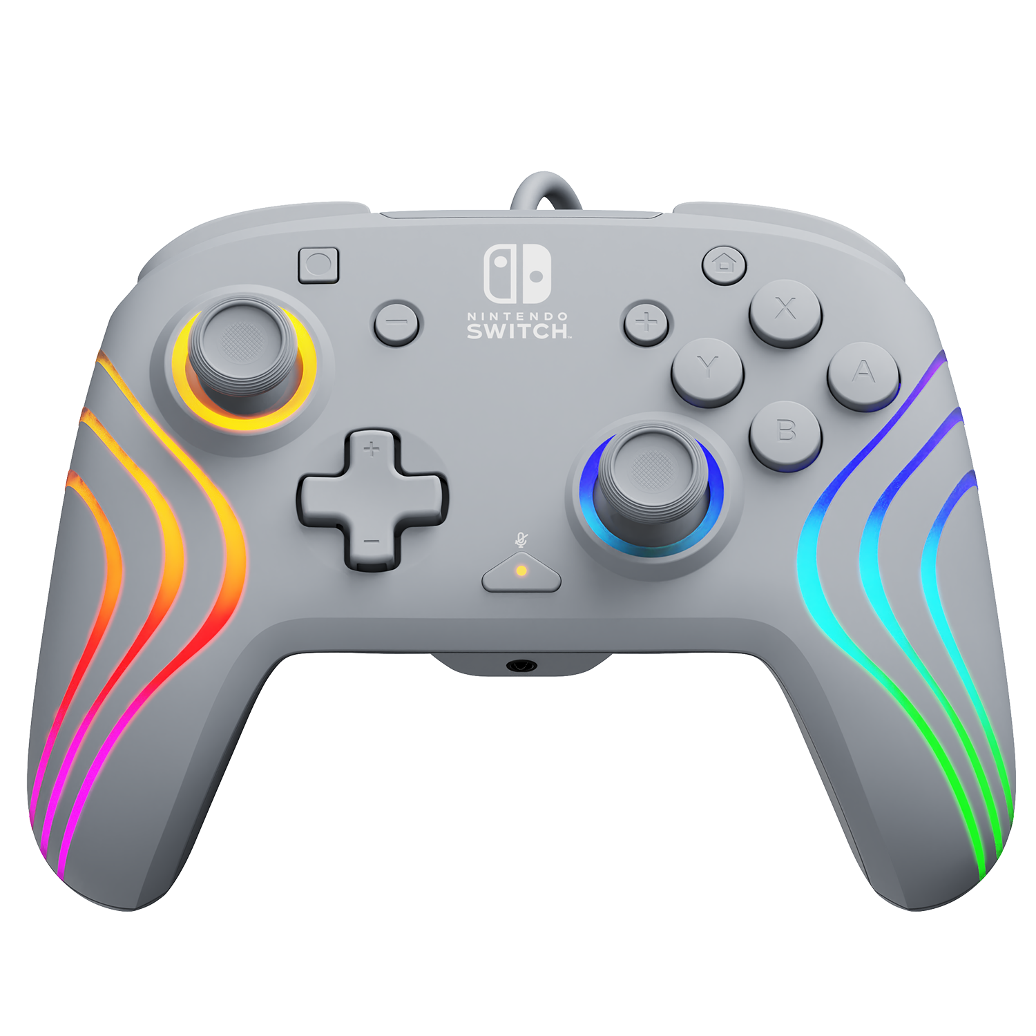 Nintendo Switch Grey Afterglow Wave Wired Controller