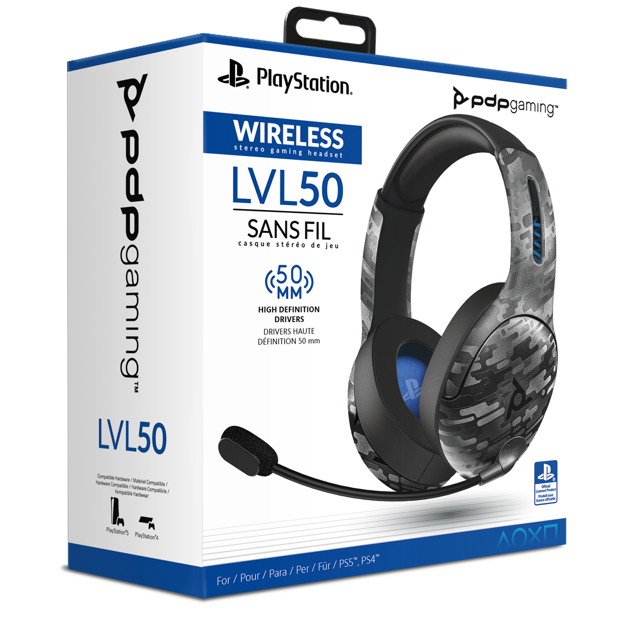 PlayStation 4/5 & PC Camo LVL50 Wireless Headset