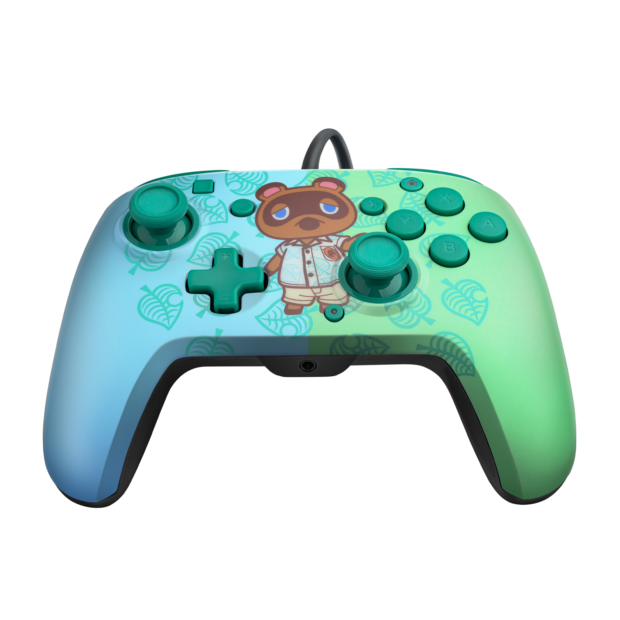 PDP Faceoff Deluxe+ Audio Wired Controller: Animal Crossing Tom Nook for Nintendo Switch