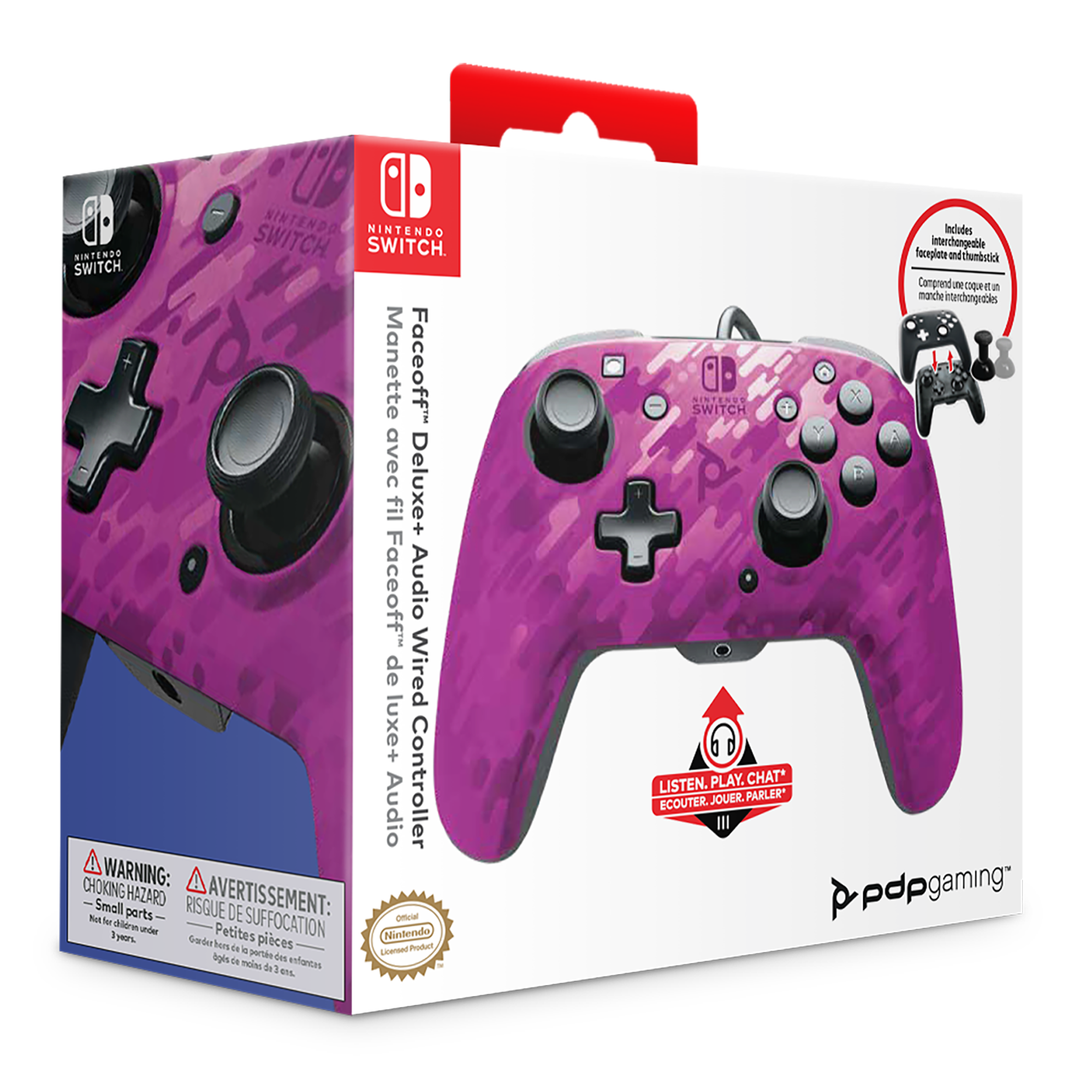 Nintendo Switch Purple Camo REMATCH Controller