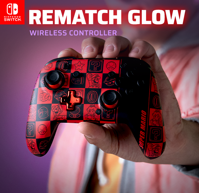 Nintendo Switch REMATCH GLOW Wireless Controller Super Star