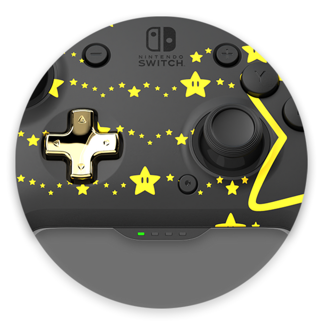 Nintendo Switch REMATCH GLOW Wireless Controller Super Star
