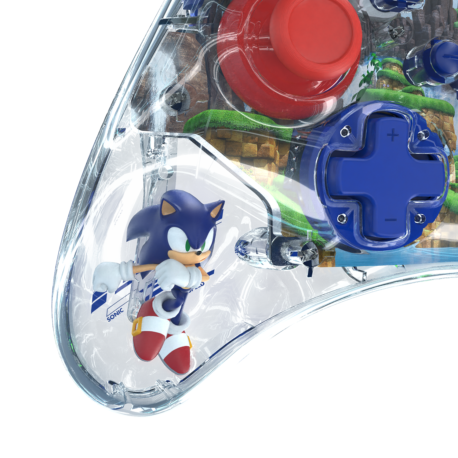 REALMz Wired LED Light-Up Pro Controller for Nintendo Switch / OLED Model -  Sonic Superstars: Sonic Green Hill Zone