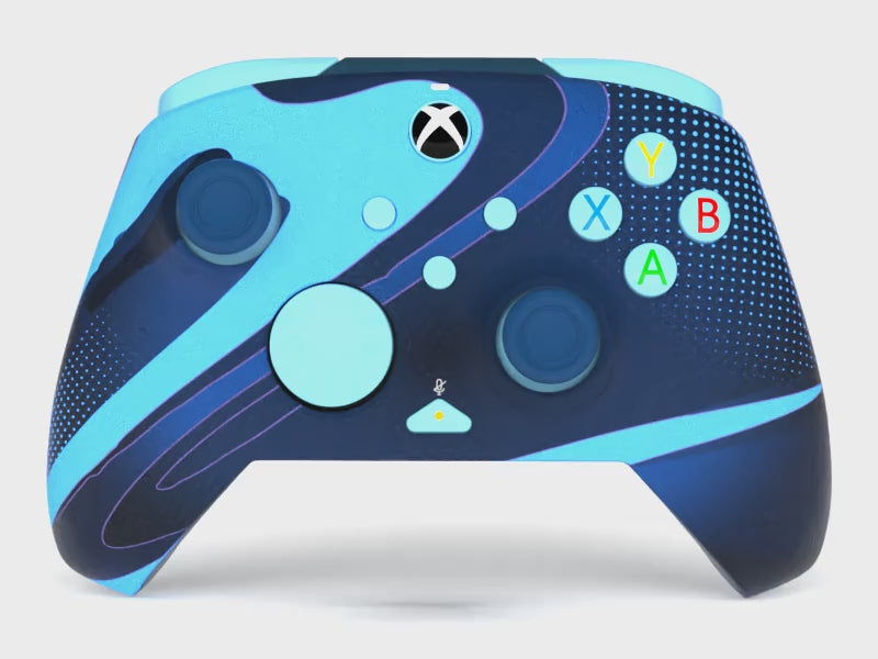Xbox Series X|S & PC Blue Tide REMATCH GLOW Advanced Wired Controller