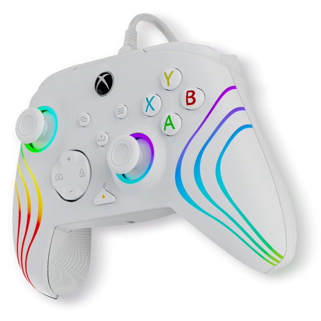 Xbox Series X|S & PC White Afterglow Wave Controller