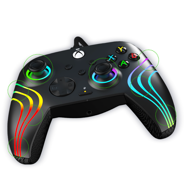 Undskyld mig Avl Teenager Xbox Series X|S & PC Black Afterglow Wave Controller by PDP