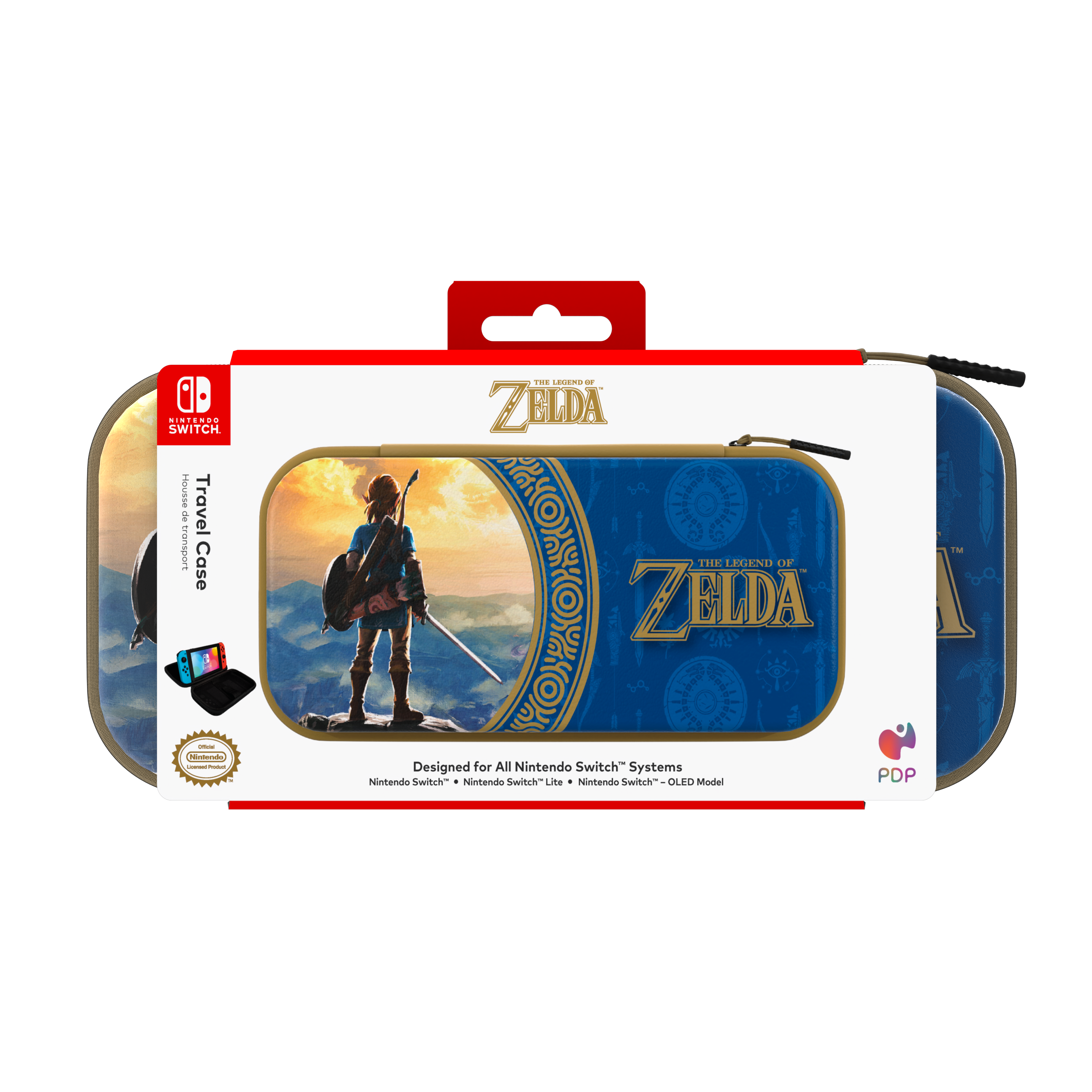 PDP Hyrule Blue Switch Travel Case Nintendo Switch